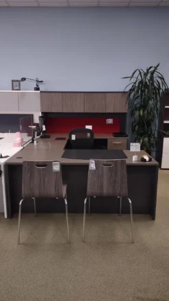 Monterey Desk Shell 30"D X 66"W With Pedestal -Cramer Sales Store IMG 20230426 141330041