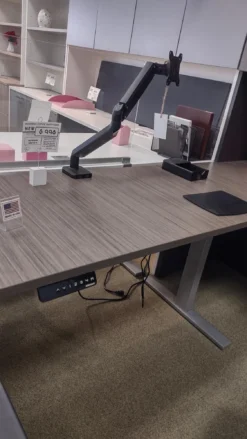 Monterey Desk Shell 30"D X 66"W With Pedestal -Cramer Sales Store IMG 20230426 141358185 HDR