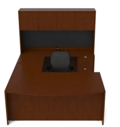 Cherryman Jade Executive U Desk With Bowfront
