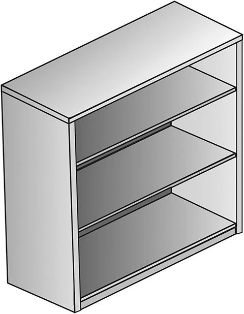 Office Star Products KENWOOD 3-SHELF BOOKCASE/HUTCH, 42" HIGH - KEN-55 1 Office Star Products KENWOOD 3-SHELF BOOKCASE/HUTCH, 42" HIGH - KEN-55