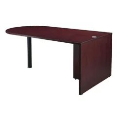 Boss Bullet Mahogany Desk 71" W X 35" D