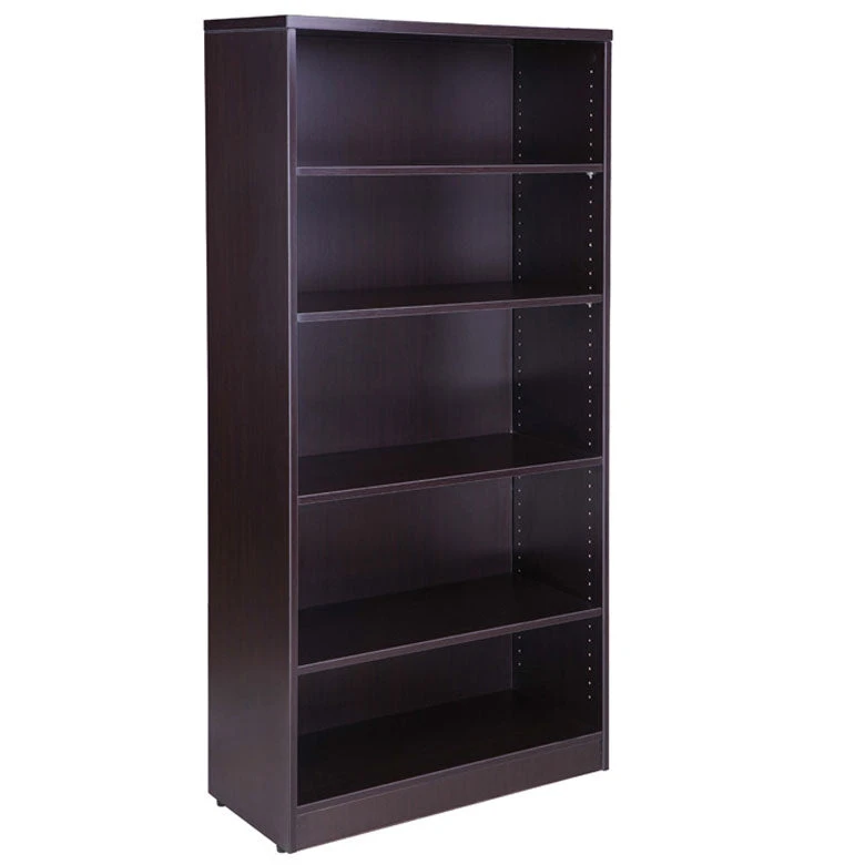 Boss Mocha Bookcase, 31W X14D X 65.5H 1 Boss Mocha Bookcase, 31W X14D X 65.5H