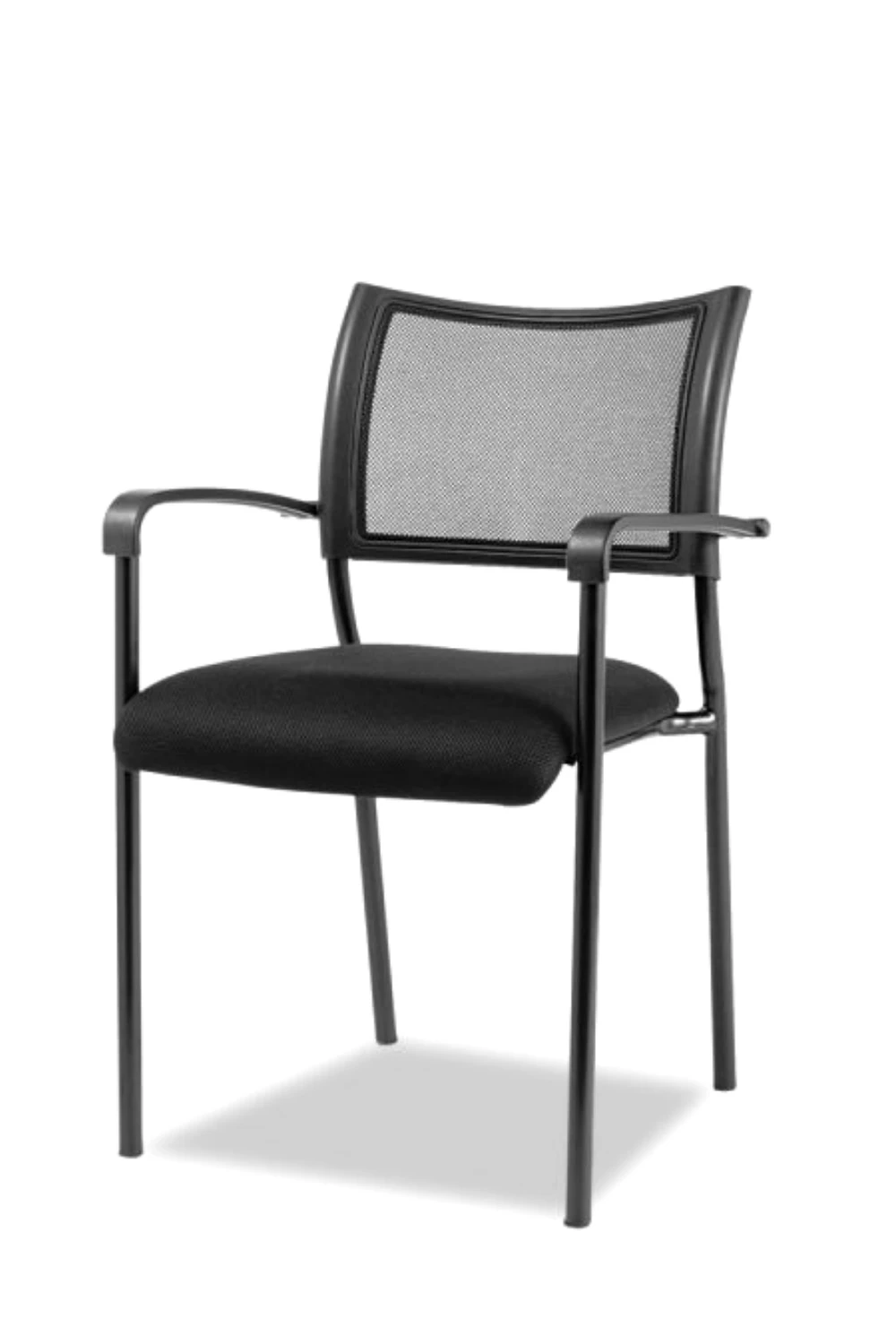 Alera Eikon, Stacking Mesh Guest Chair, Black, 2/Carton ALEEK43ME10B 2 Alera Eikon, Stacking Mesh Guest Chair, Black, 2/Carton ALEEK43ME10B - Image 2