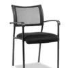 Alera Eikon, Stacking Mesh Guest Chair, Black, 2/Carton ALEEK43ME10B