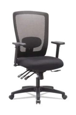 Alera Envy Mesh High-Back Multifunction Chair, Supports Up To 250 Lb. Black ALENV41M14