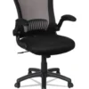 Alera EB-E Series Swivel/Tilt Mid-Back Mesh Chair, Supports Up To 275 Lb, 18.11" To 22.04" Seat Height, Black - ALEEBE4217