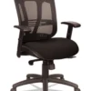 Alera Eon Multifunction Mid-Back Cushioned Mesh Chair, Supports Up To 275 Lb. Black ALEEN4217