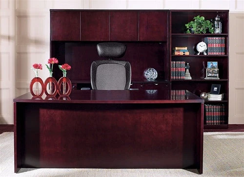 Kenwood Series Mahogany Wood Desk By Office Star 1 Kenwood Series Mahogany Wood Desk By Office Star