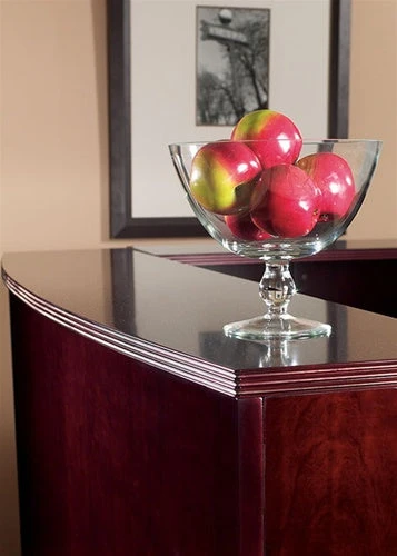 Kenwood Series Mahogany Wood Desk By Office Star 5 Kenwood Series Mahogany Wood Desk By Office Star - Image 5