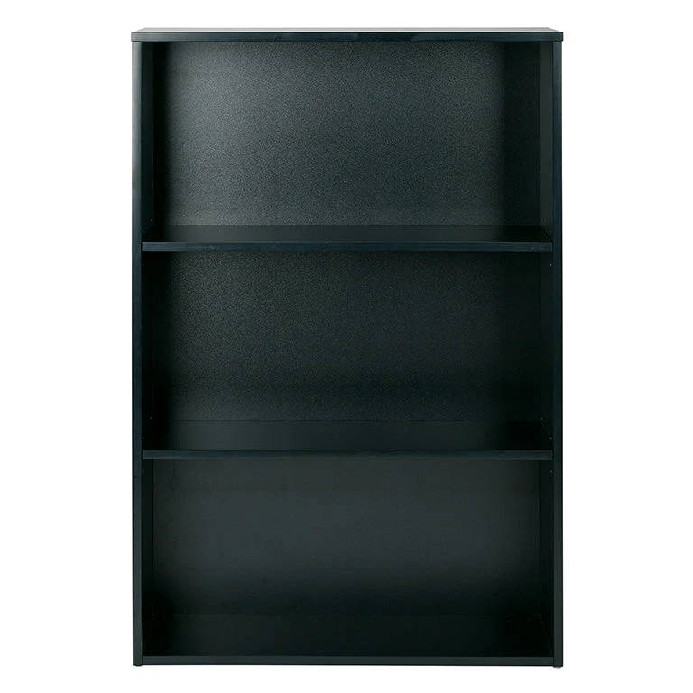 OSP Designs By Office Star Products PRADO 48" 3-SHELF BOOKCASE WITH 3/4" SHELVES AND 2 ADJUSTABLE SHELVES IN BLACK - PRD3248 1 OSP Designs By Office Star Products PRADO 48" 3-SHELF BOOKCASE WITH 3/4" SHELVES AND 2 ADJUSTABLE SHELVES IN BLACK - PRD3248