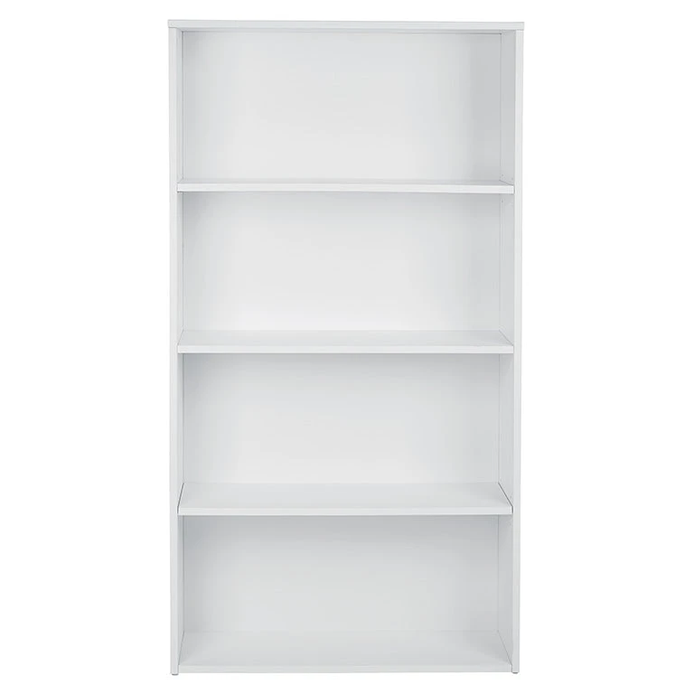 OSP Designs By Office Star Products PRADO 60" 4-SHELF BOOKCASE WITH 3/4" SHELVES AND 2 ADJUSTABLE/ 2 FIXED SHELVES IN WHITE - PRD3260 2 OSP Designs By Office Star Products PRADO 60" 4-SHELF BOOKCASE WITH 3/4" SHELVES AND 2 ADJUSTABLE/ 2 FIXED SHELVES IN WHITE - PRD3260 - Image 2