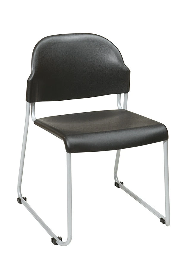Stack Chair With Plastic Seat And Back By Office Star - STC3230 1 Stack Chair With Plastic Seat And Back By Office Star - STC3230