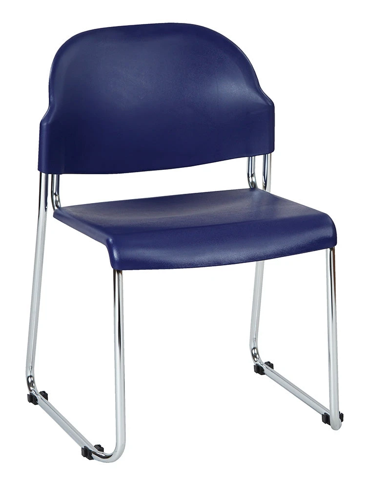 Stack Chair With Plastic Seat And Back By Office Star - STC3230 2 Stack Chair With Plastic Seat And Back By Office Star - STC3230 - Image 2