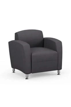 High Point Accompany Metal Legs Club Chair - 5901MET