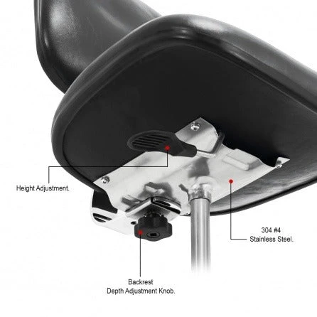 Bench Depot Washington Vinyl Office Desk Height Chairs 1 Lever Nylon Gray - WNS-V1 3 Bench Depot Washington Vinyl Office Desk Height Chairs 1 Lever Nylon Gray - WNS-V1 - Image 3