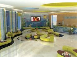 High Point Evette Youth-Size Armless Chair - 5874 -Cramer Sales Store seating lounge evette roomset 01 web 32630dd5 fdb1 45fd ad85 432a8bdef633